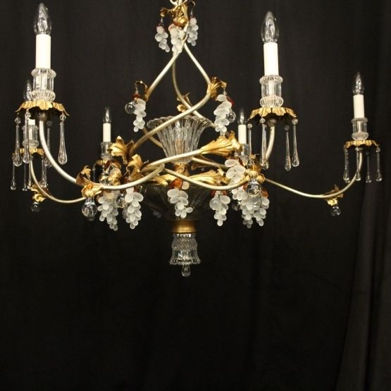 Banci Firenze Gilt & Crystal Floral Chandelier photo 3950.0
