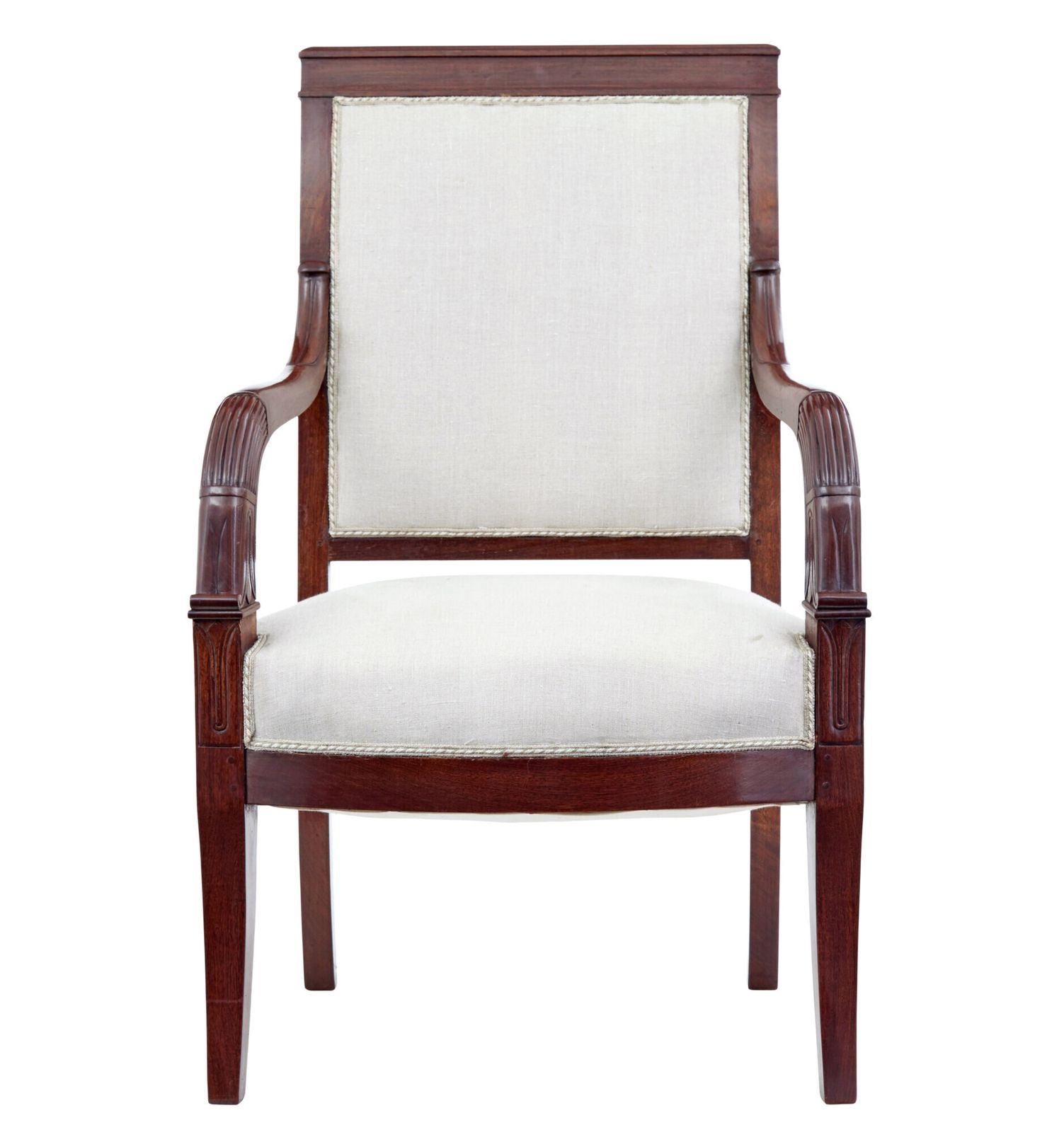 French 7 Piece 19th Century Empire Mahogany Salon Suite photo Furniture