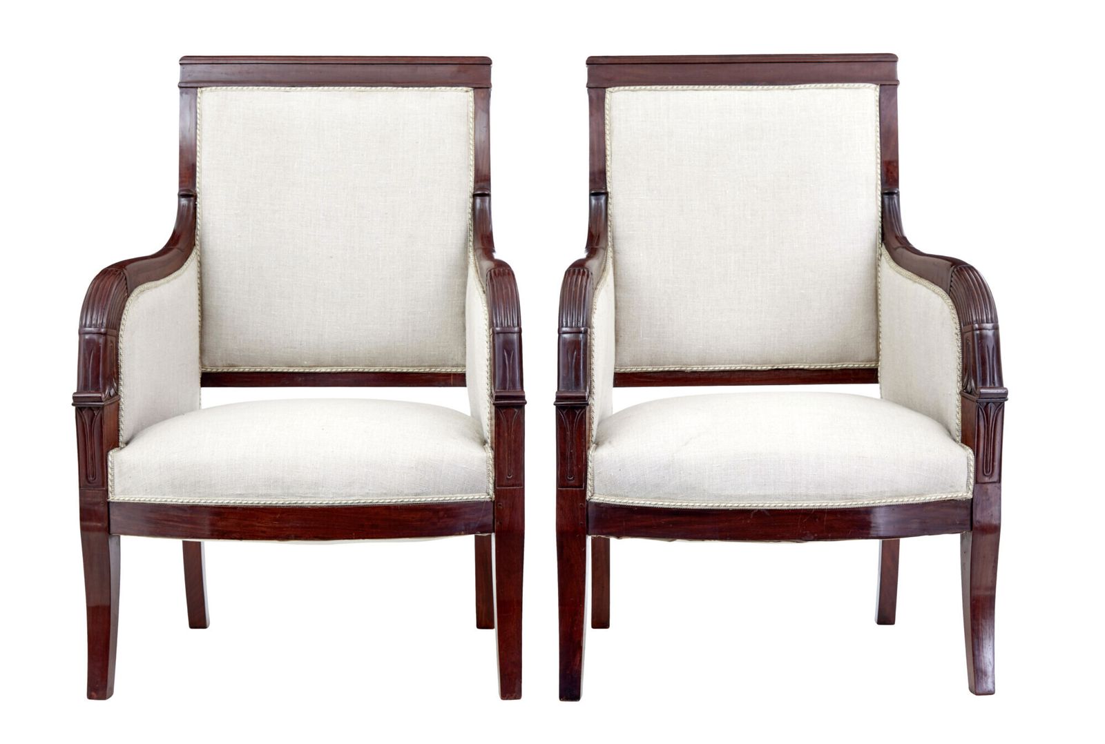 French 7 Piece 19th Century Empire Mahogany Salon Suite photo buy