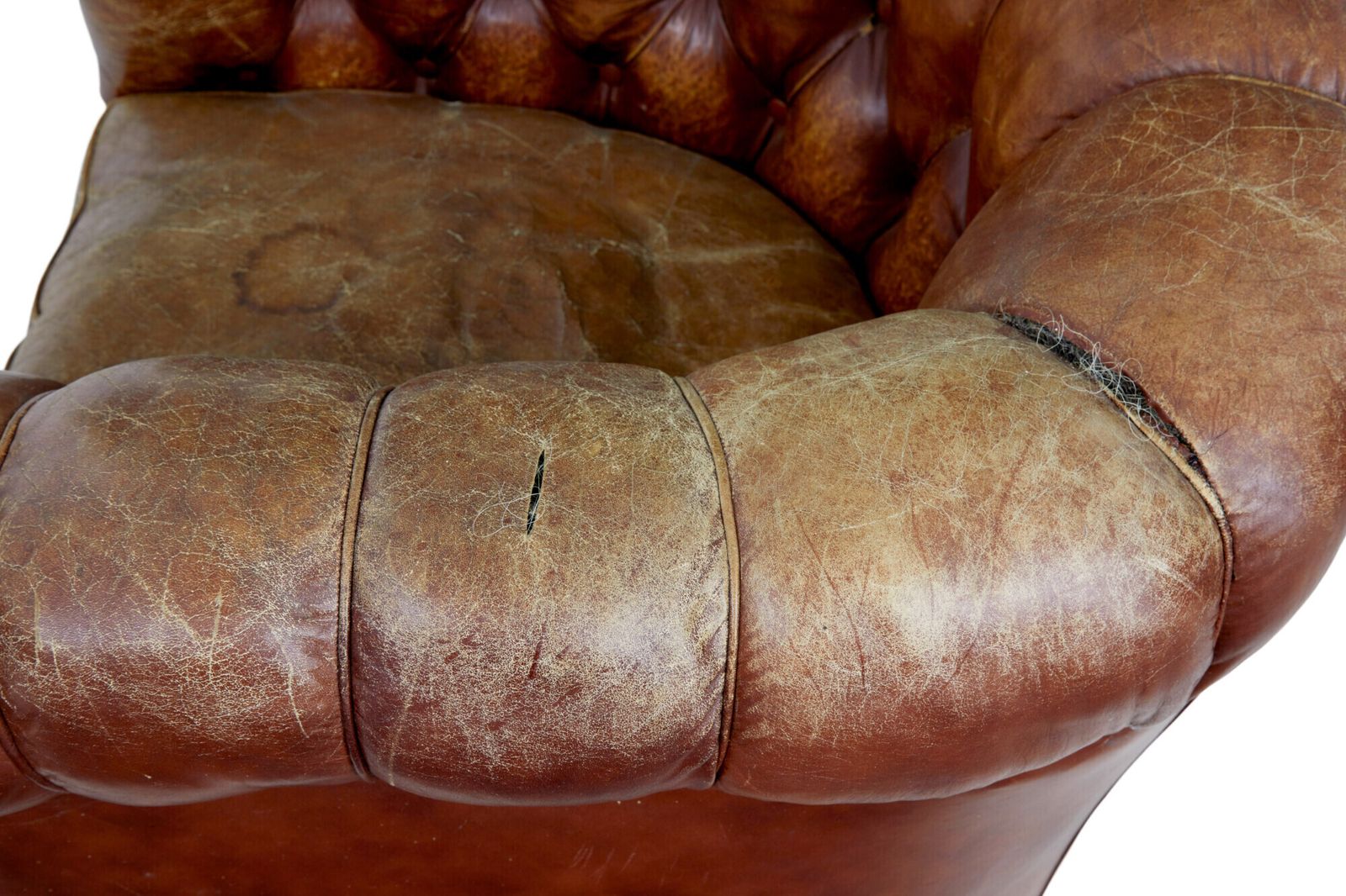 Pair Of Early 20th Century Leather Lounge Armchairs photo Furniture