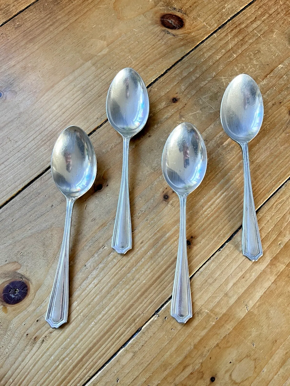 19 Piece Art Deco A1 Chester Ep Co Part Cutlery Set Plated Knifes Forks Spoons photo vinterior