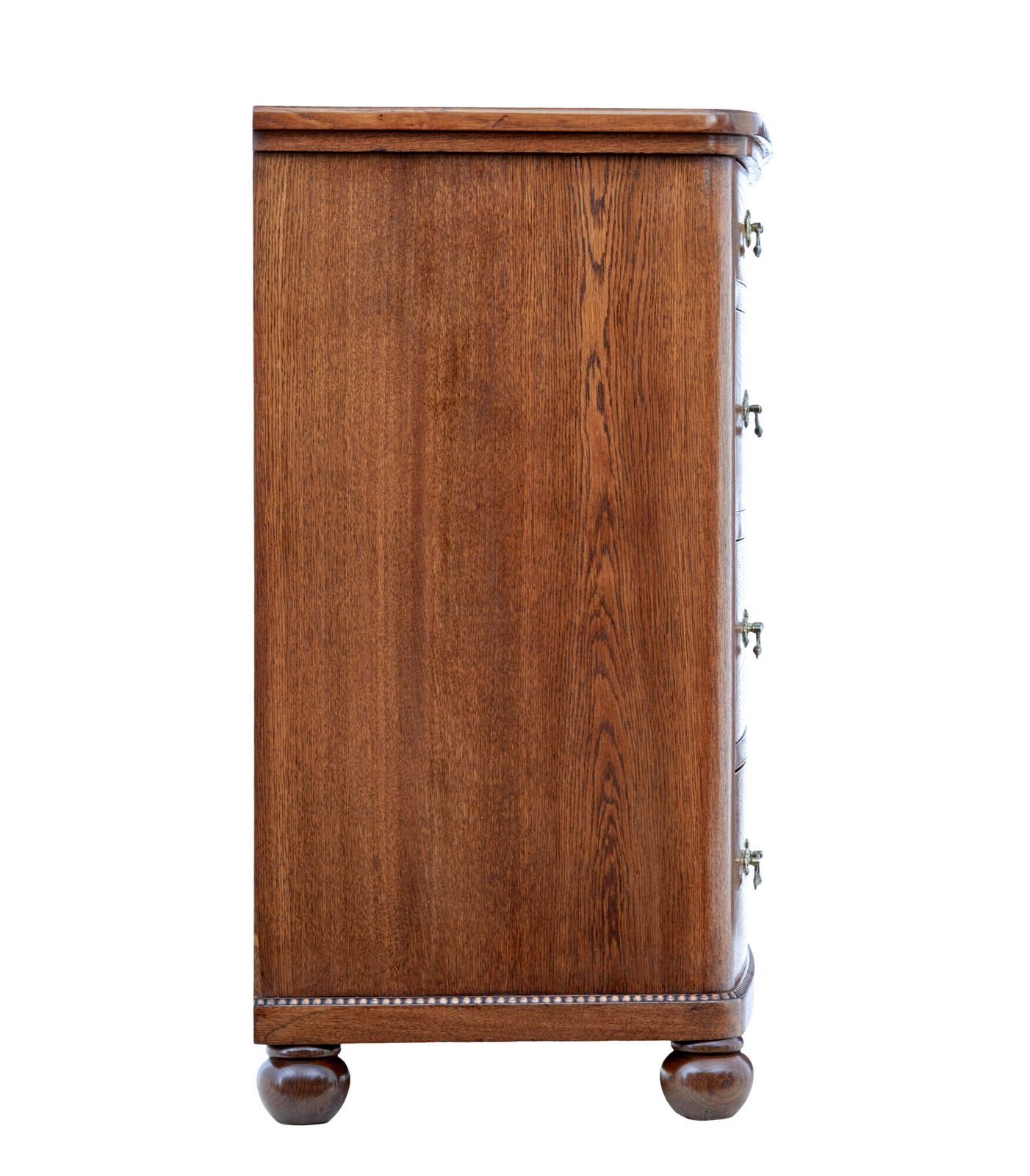 19th Century Bow Front Oak Chest Of Drawers photo vinterior