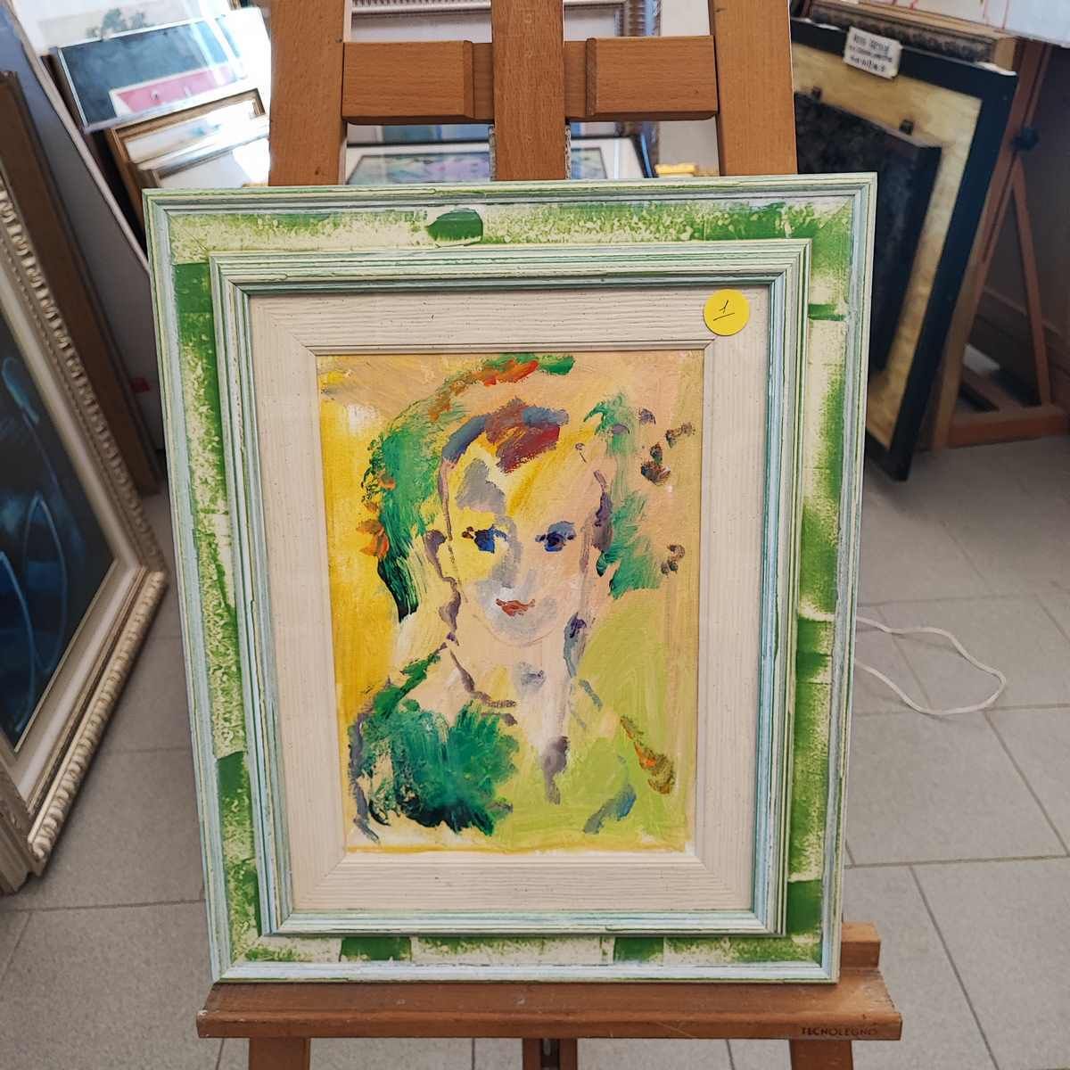 Ernesto Treccani Oil On Canvas, 25 X 35 Cm