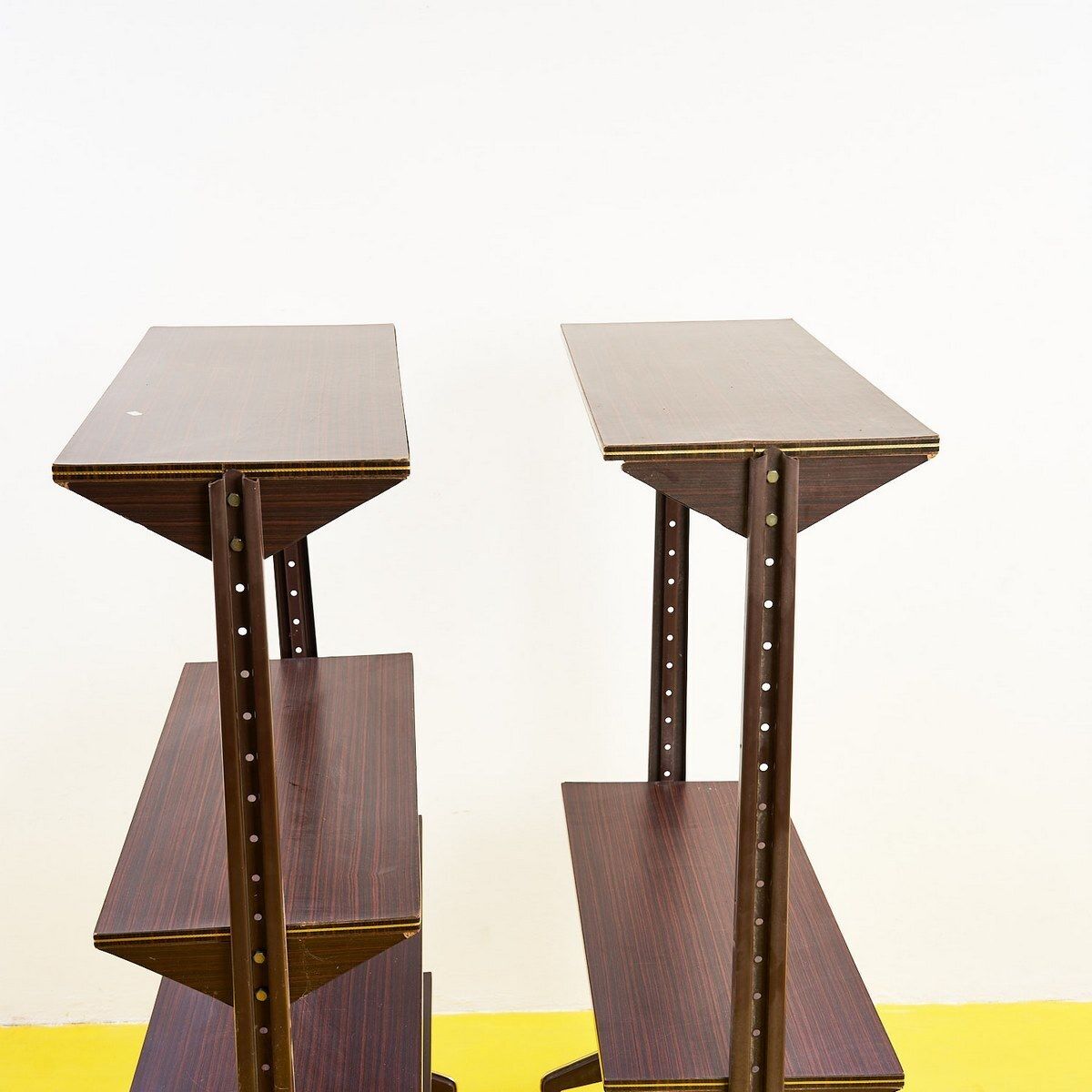 photo furniture Pair Of 50's Mobile Bookcases, 1950s