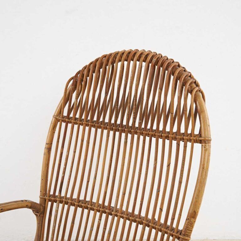 Rattan Rocking Chair, 1960s, Vintage photo for sale