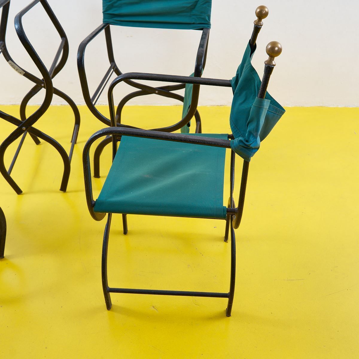 Vintage Metal Director Chairs, 1980s photo vinterior