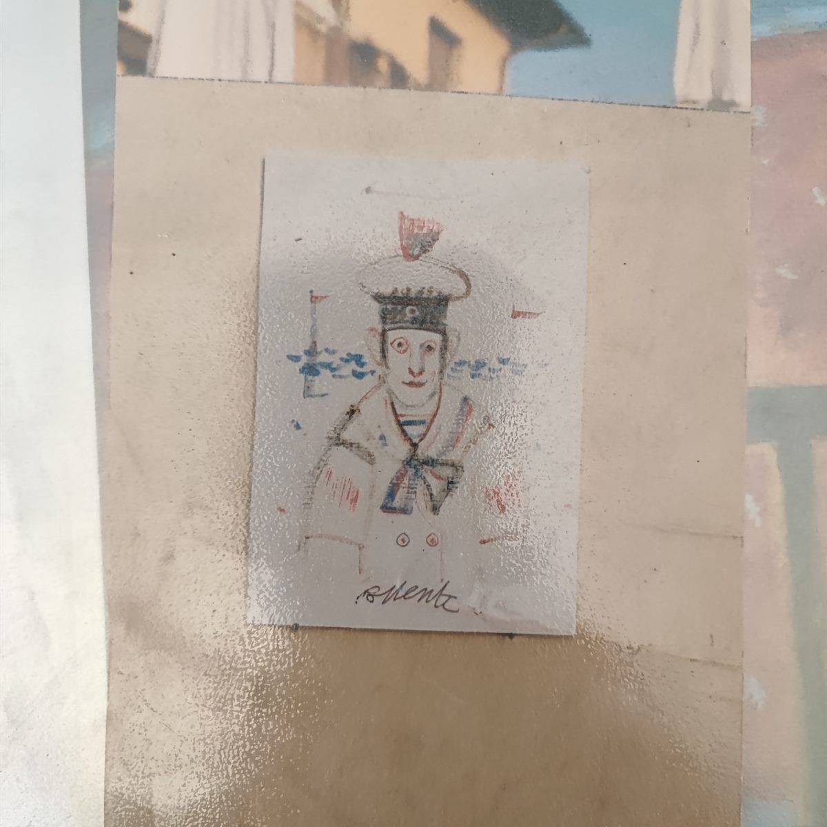 Antonio Possenti Mixed Media On Canvas, 14 X 20 Cm photo vinterior
