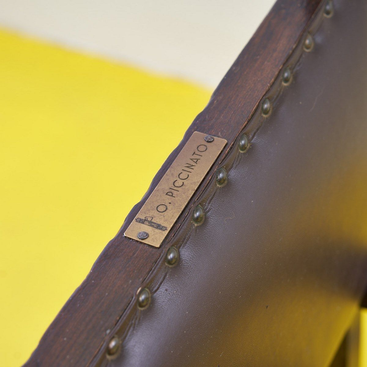 Desk Chair, Belonged To Ottorino Piccinato, With Fasces photo vintage