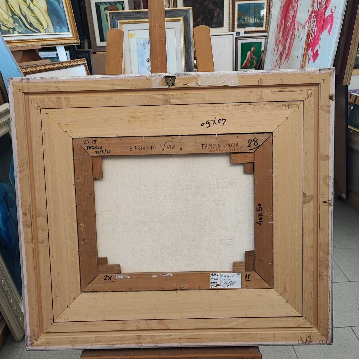 Virgilio Guidi Oil On Canvas, 40 X 50 Cm photo 6179.0