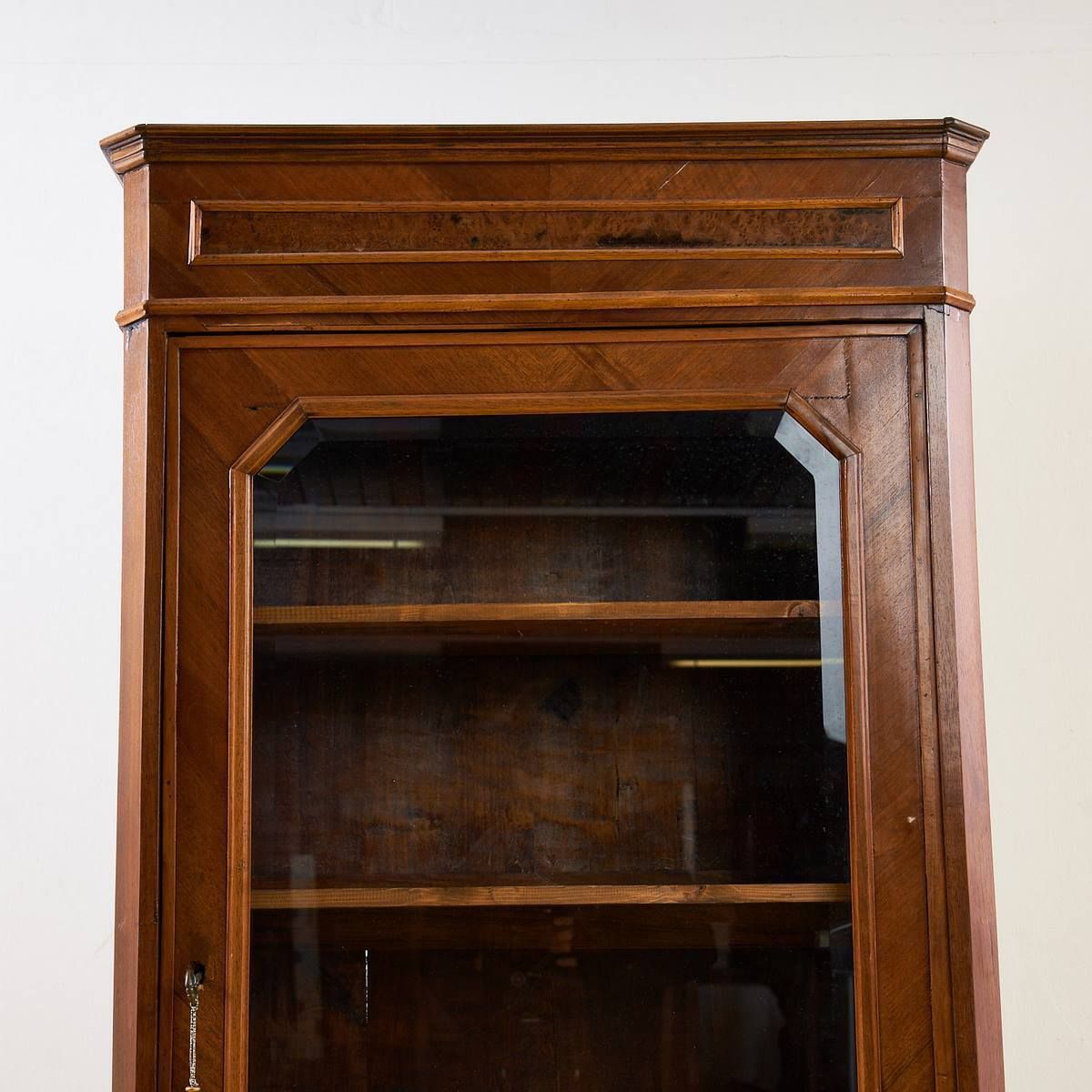 19th Century Bookcase Cabinet With Ground Glass photo furniture