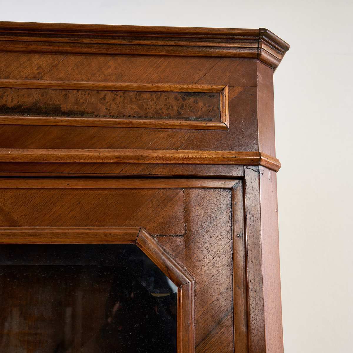 photo furniture 19th Century Bookcase Cabinet With Ground Glass