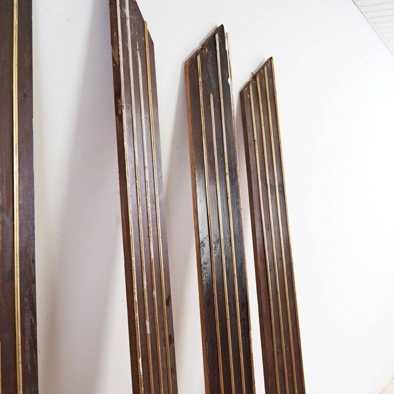 Vintage Wooden Frame Tables, 1980s photo for sale