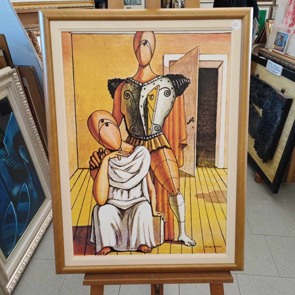 Giorgio De Chirico Zeefdruk 50 X 70 Cm