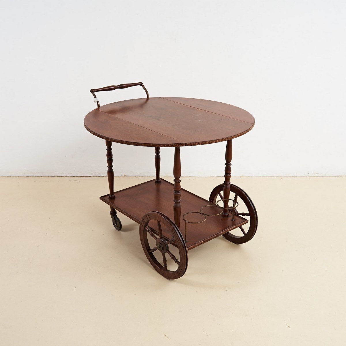 Wooden Trolley For Food And Drinks