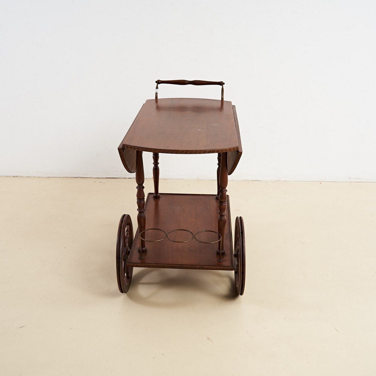 Wooden Trolley For Food And Drinks photo furniture
