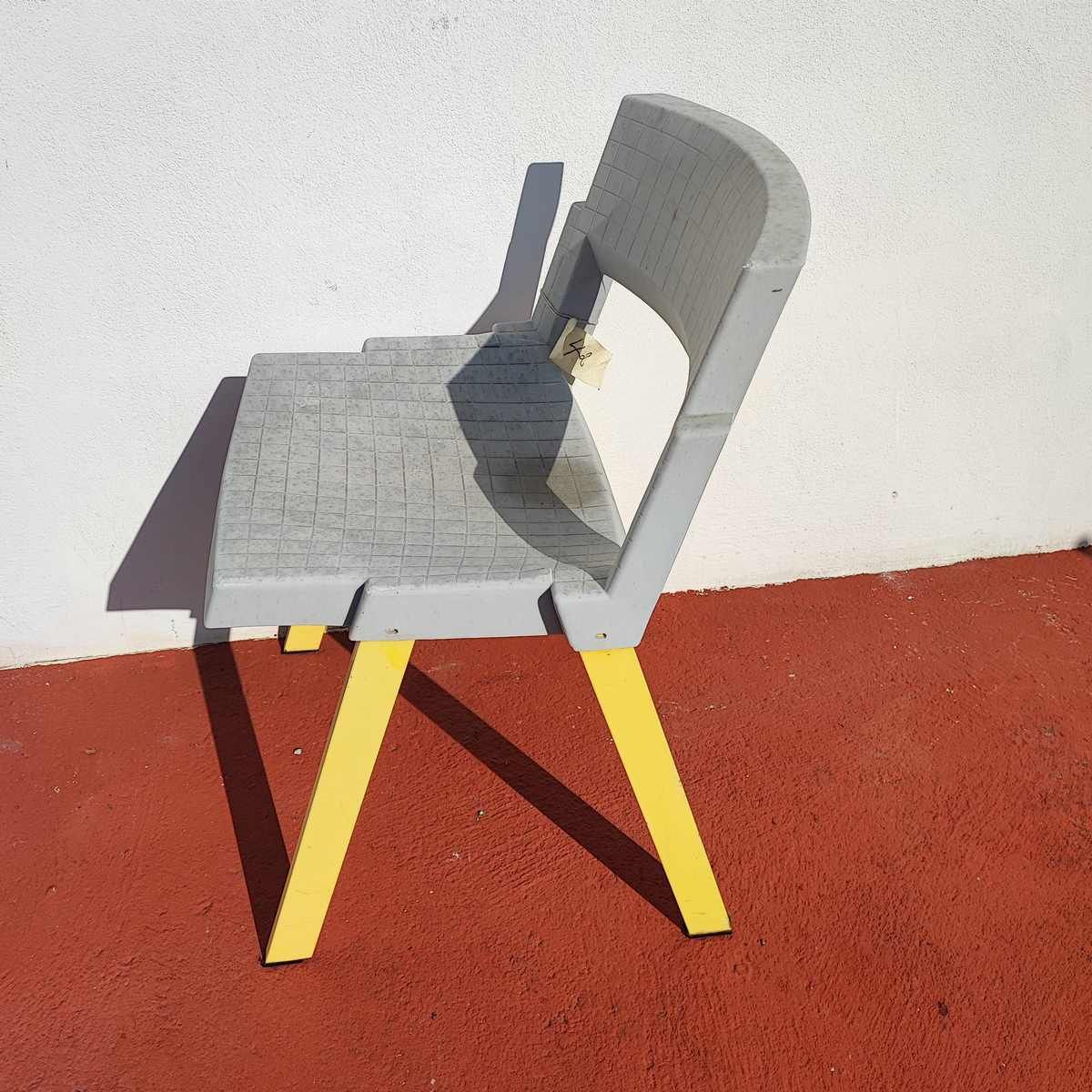 70's Design Plastic And Iron Chair photo furniture