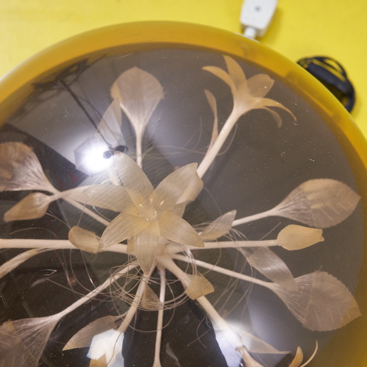 70's Lamp In Fiberglass And Metal photo Lighting