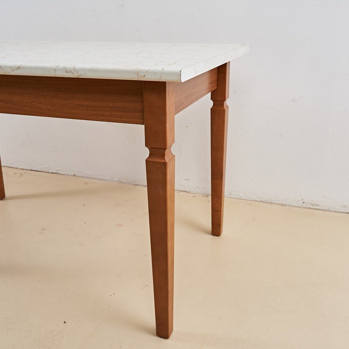 Dining Table With Marble Effect Top photo for sale