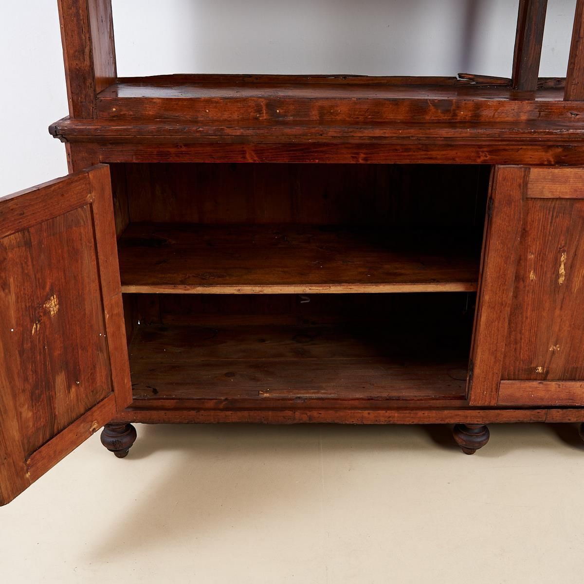 Open Bookcase In Soft Wood, Original Patina photo buy