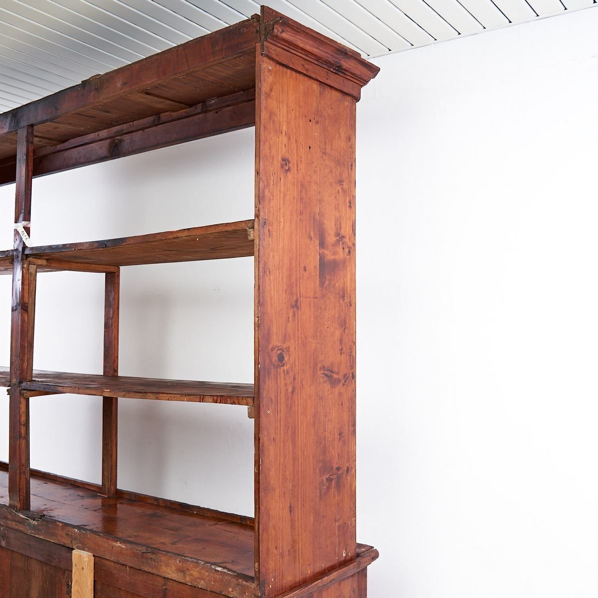 photo buy Open Bookcase In Soft Wood, Original Patina