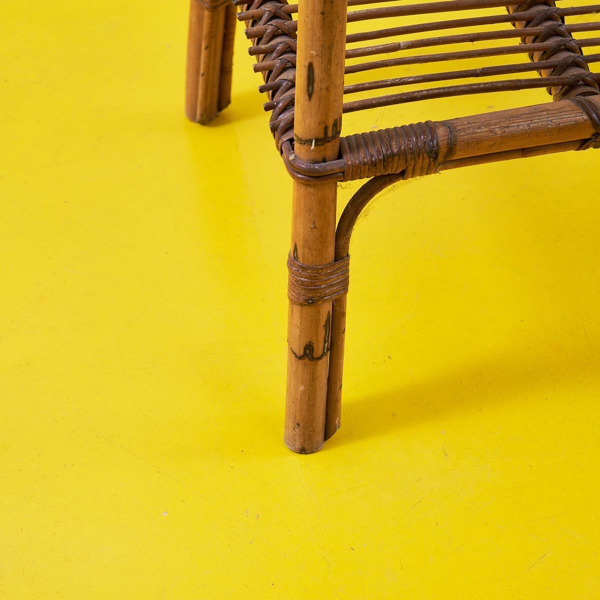 70's Bamboo Coffee Table, 1970s photo for sale