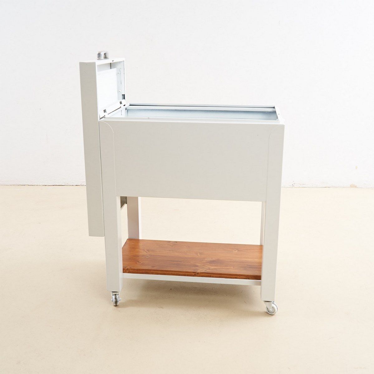White Vintage Industrial Style Cabinet Container photo Furniture