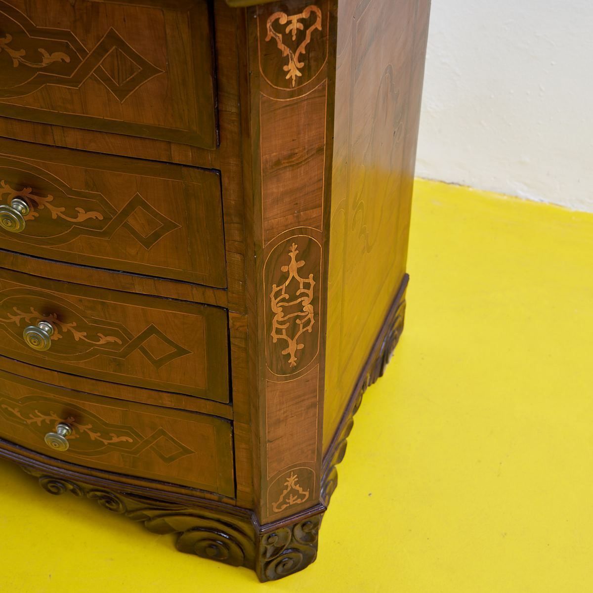Furniture Antique Chest Of Drawers With Inlays photo