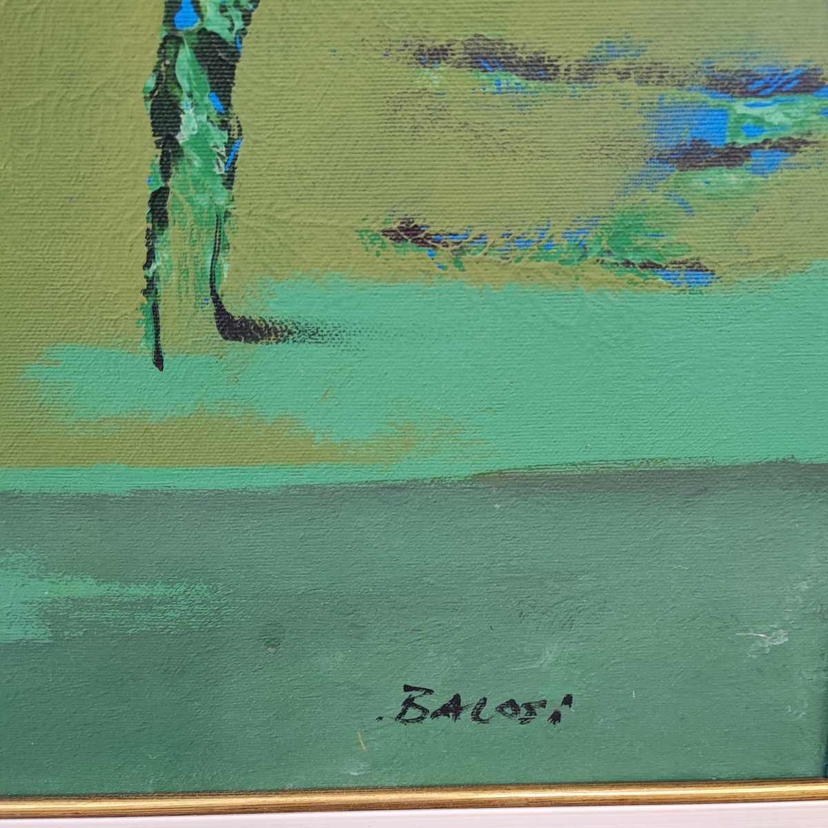 Manilo Baccosi Oil On Canvas 50 X 60 Cm photo for sale