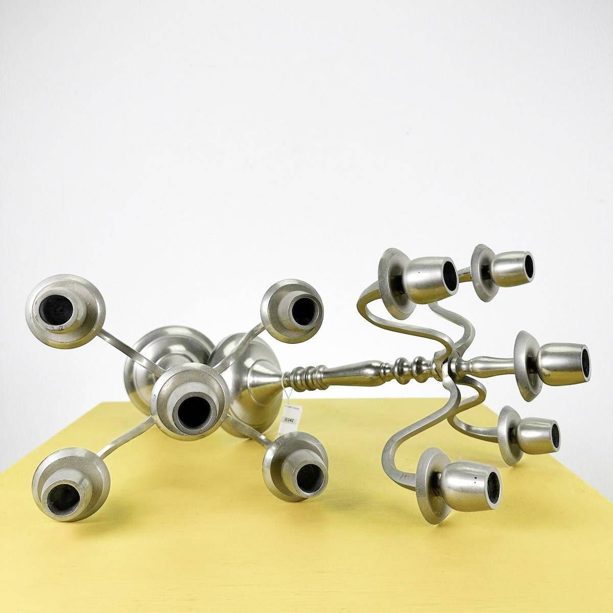 Vintage Aluminum Candelabra 5 Candles photo buy