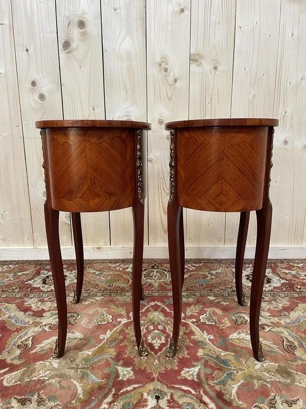 Paire De Tables De Chevet Style Louis XV  Transition photo vinterior