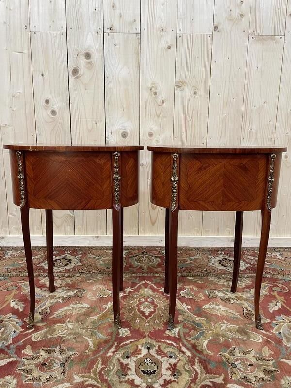 Paire De Tables De Chevet Style Louis XV  Transition photo buy