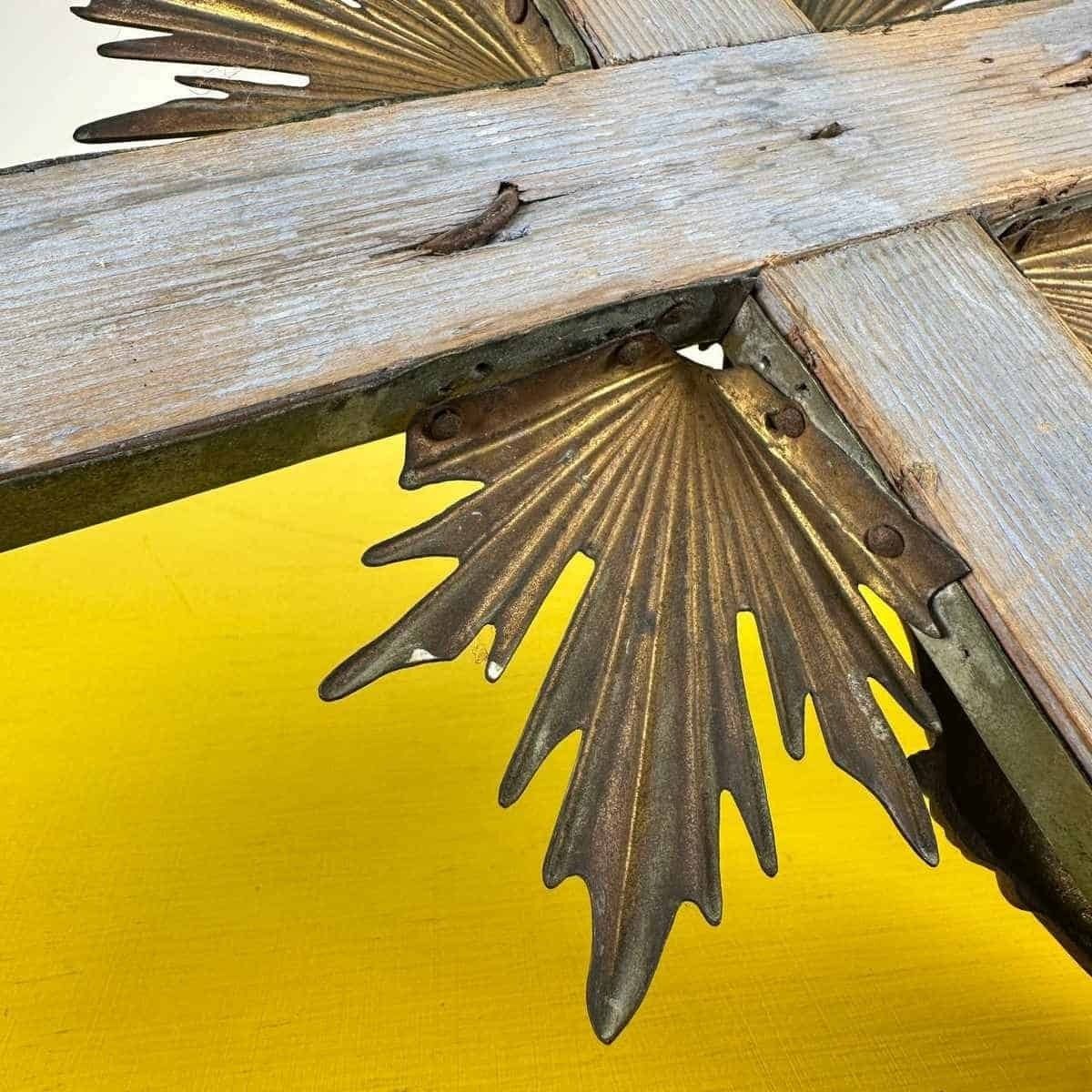 photo for sale Wooden And Metal Altar Crucifix