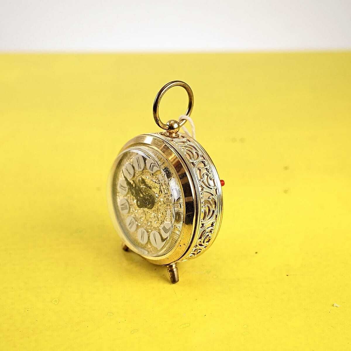 Small Vintage Table Alarm Clock, Jerger Germany photo furniture