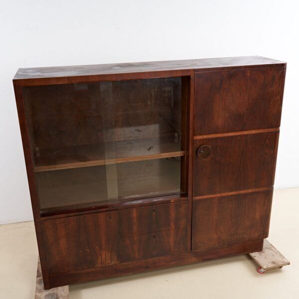Deco Wooden Bookcase 20s 30s, 1930s