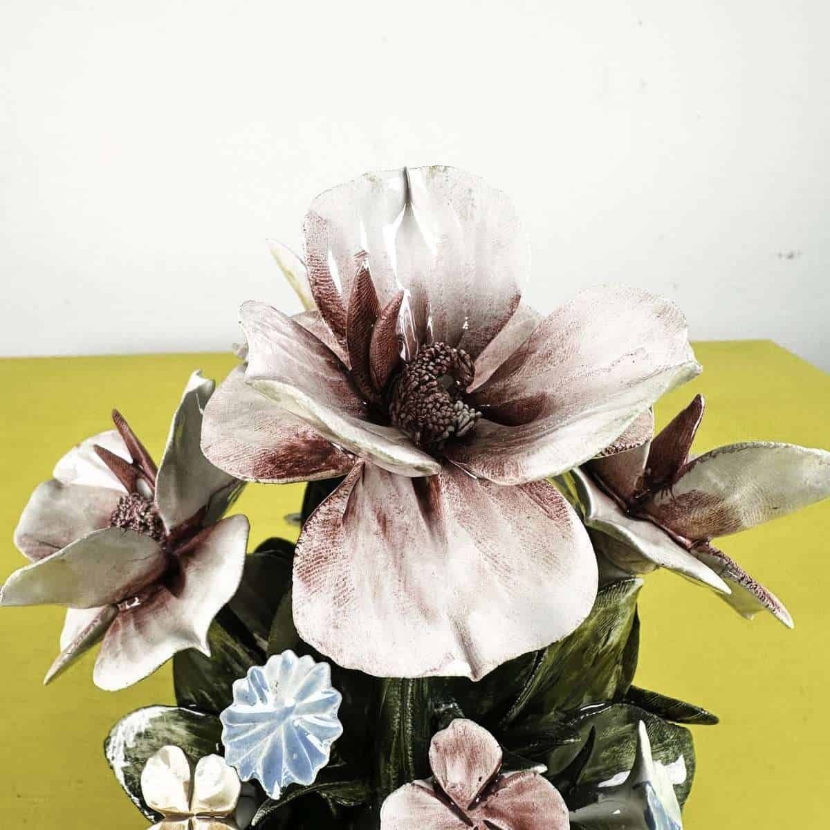 Capodimonte Porcelain Flower Basket photo furniture