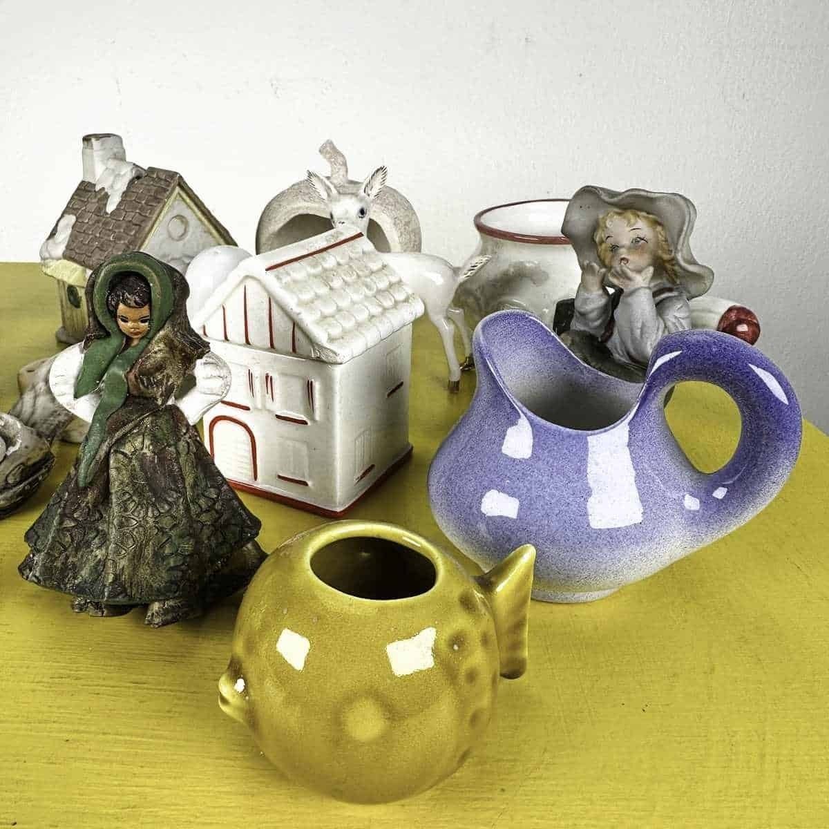 Mixed Ceramic Items Lot, 17 Pieces photo furniture