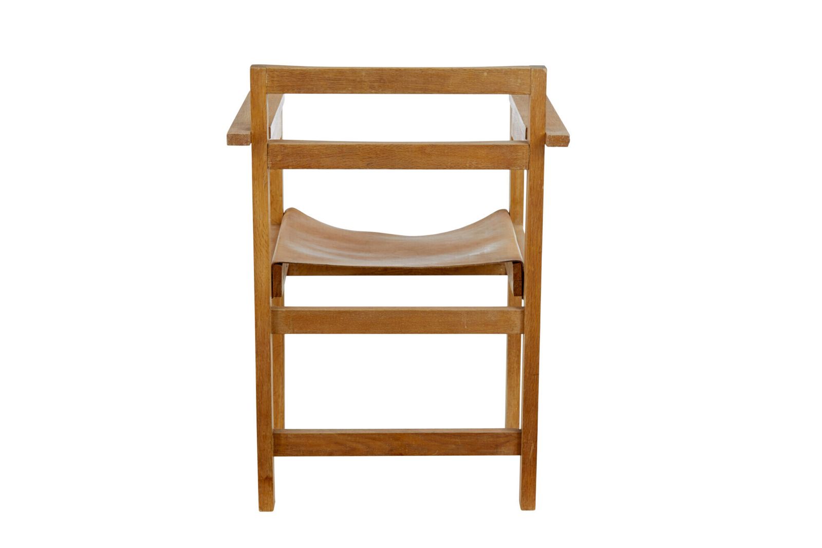 Set Of 6 1960’s Scandinavian Modern Oak And Leather Armchairs photo buy
