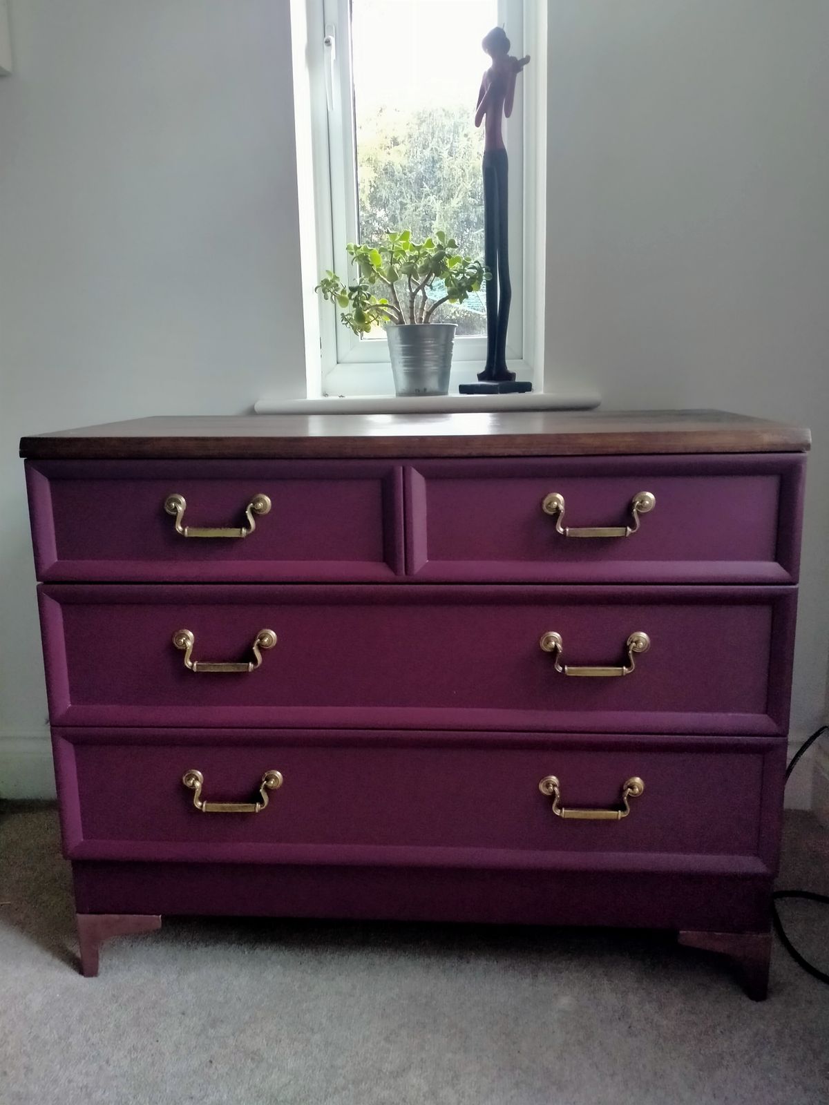 Burgundy Chest Of Drawers photo furniture