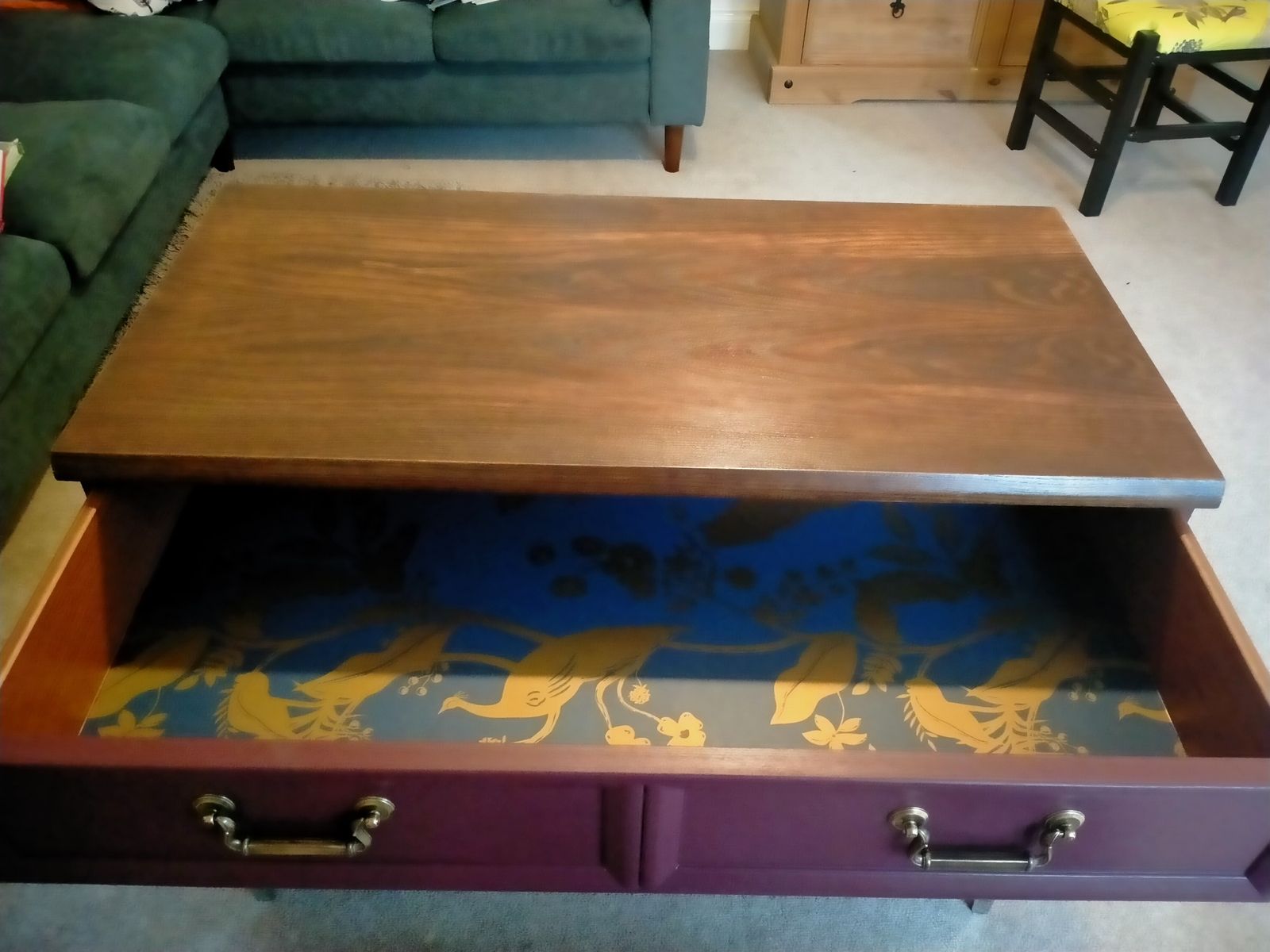 Burgundy Chest Of Drawers photo for sale