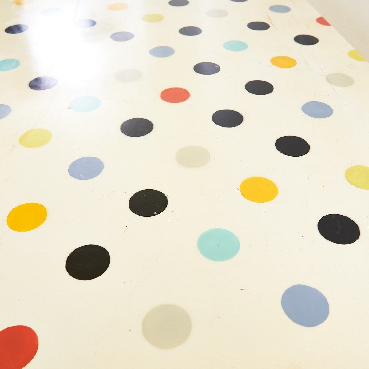 Design Table In Laminated Wood With Polka Dots, Seletti Piu Damien Hirst photo buy