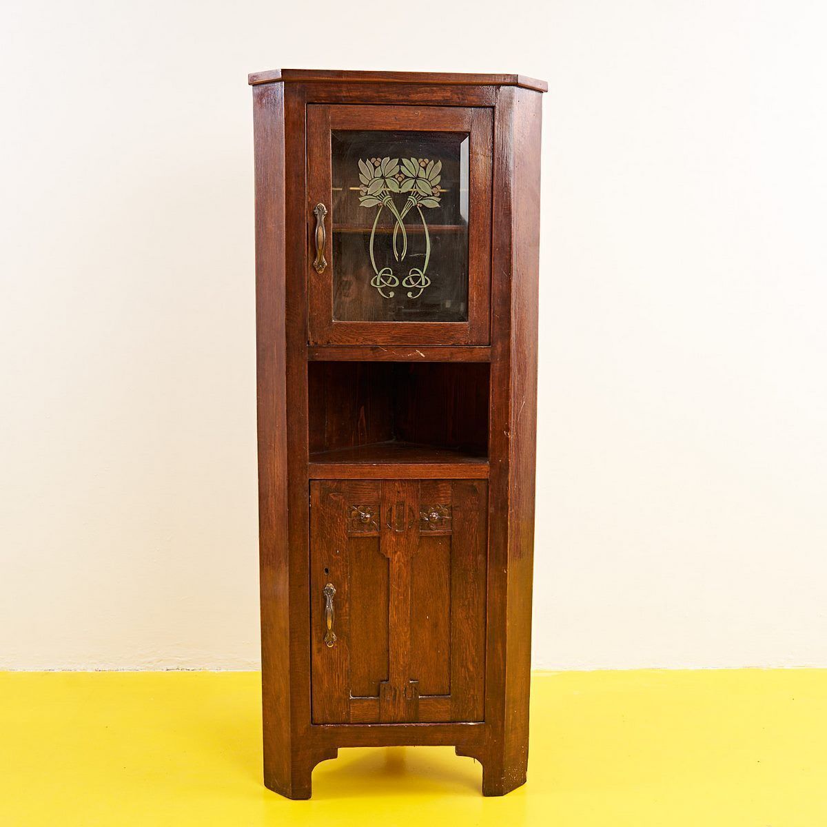 Rustic Corner Cabinet Early 1900s
