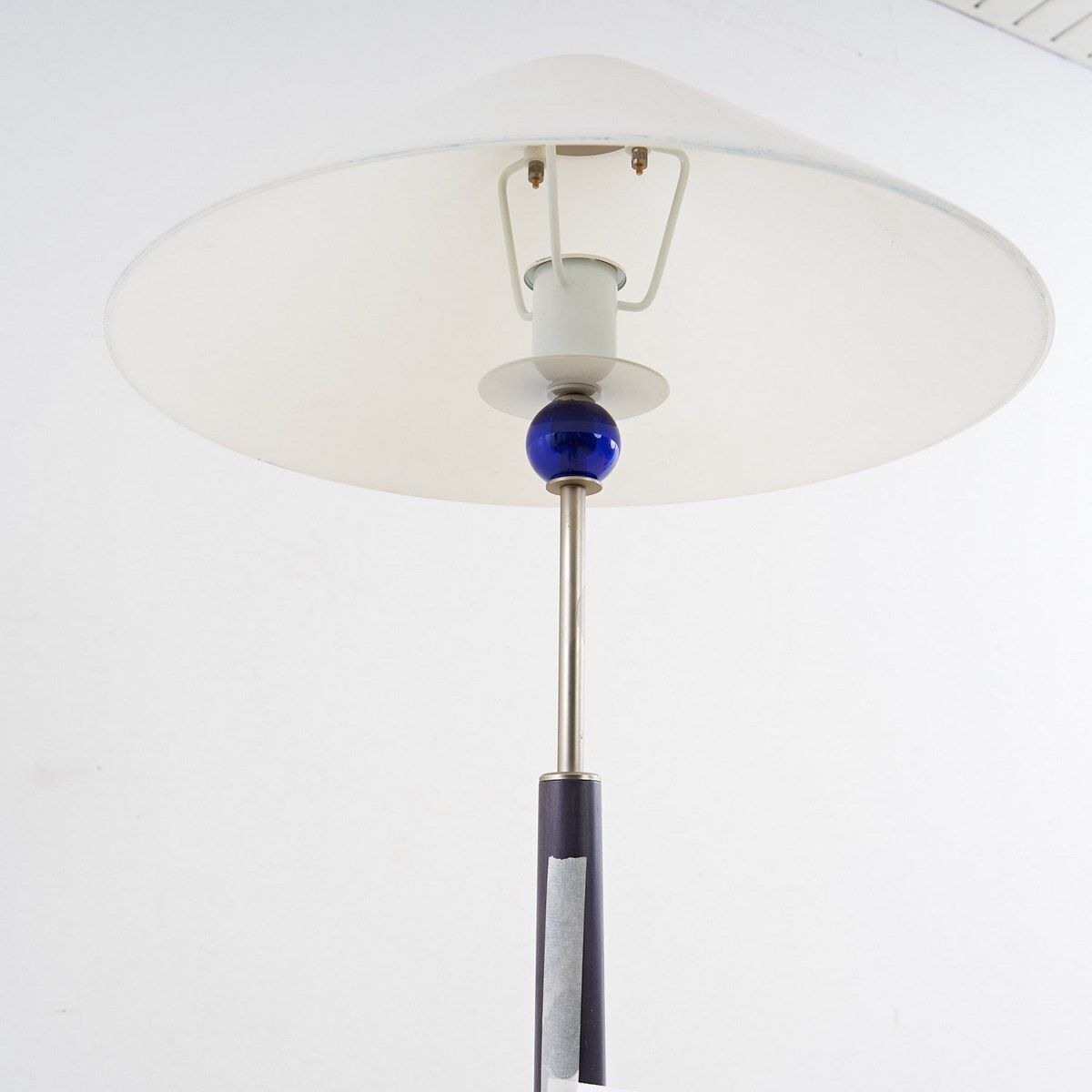80's Floor Lamp In Glass And Metal photo for sale