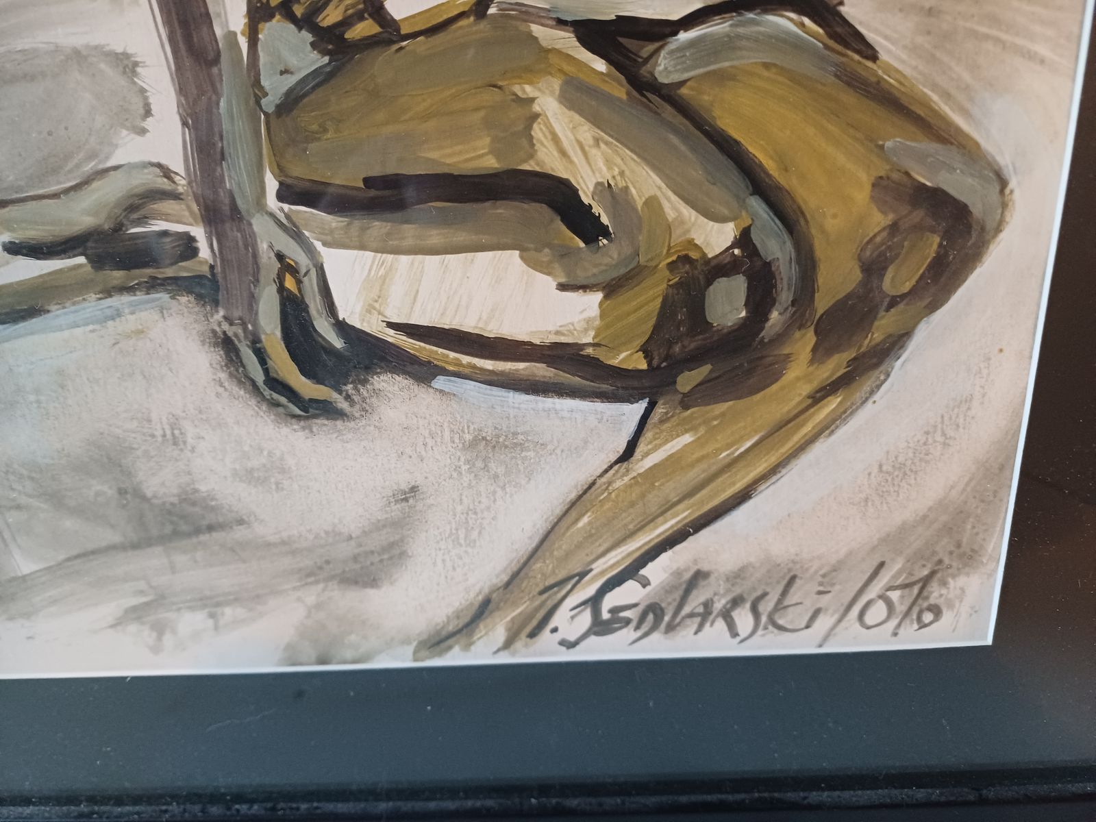 Watercolor By Jivko Sedlarski, 1970s photo 63.0