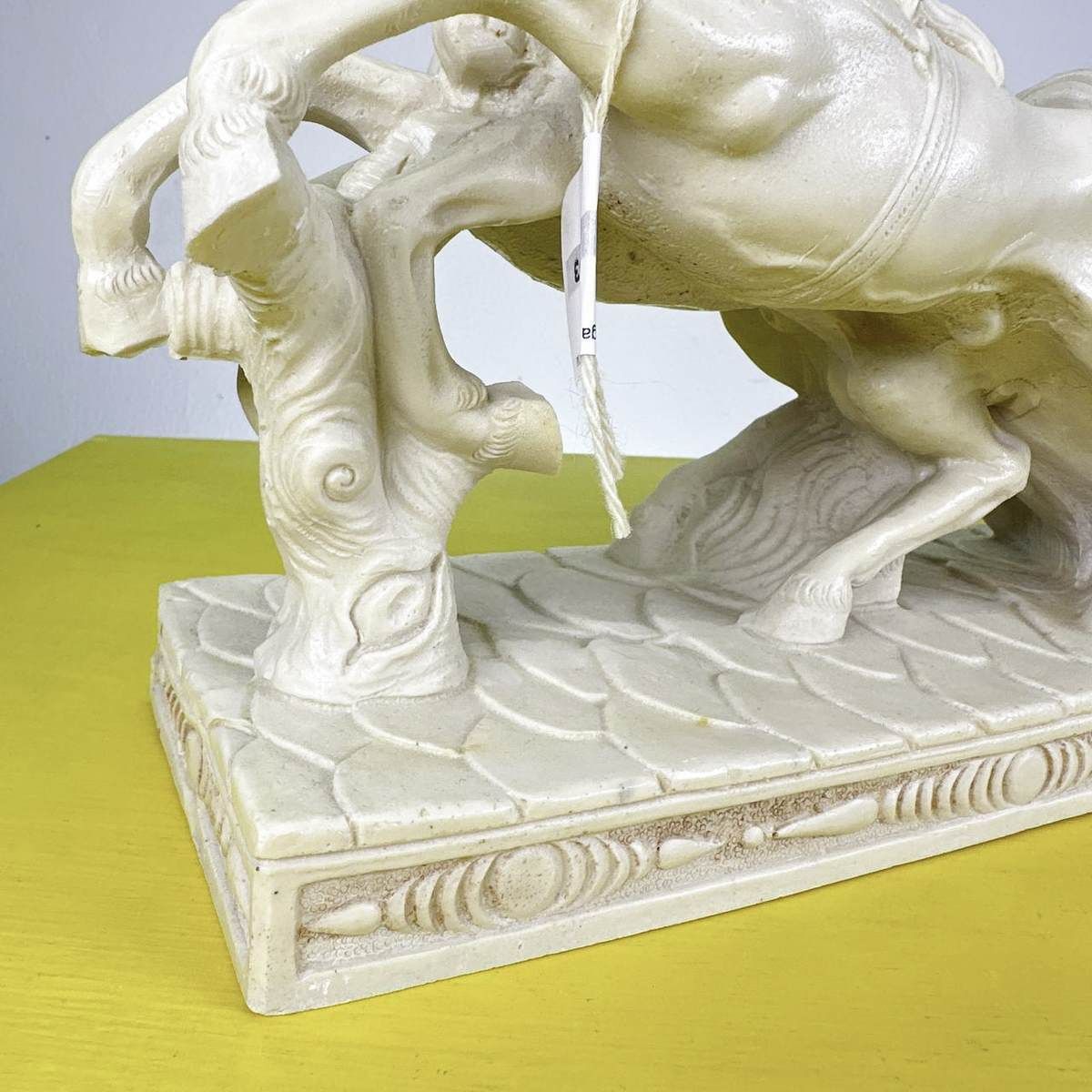 Vintage Roman Chariot Resin Sculpture photo furniture