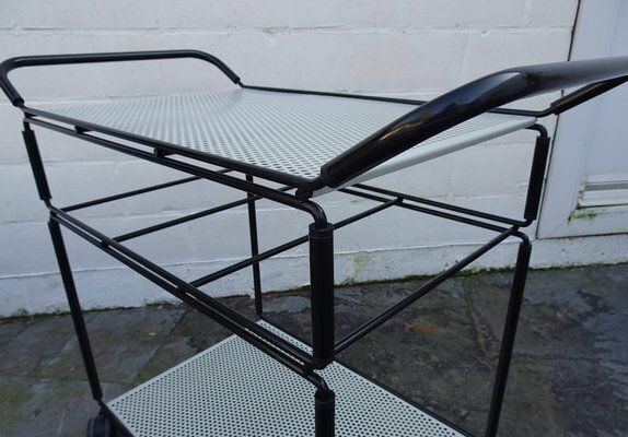 Postmodern Bar Cart Trolley By Tjerk Reijinga For Pilastro, Holland, 1980s photo for sale