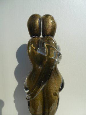 Sergio Rossi, Lovers' Embrace Sculpture, 1980s, Murano Glass photo furniture