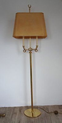 Gilded Brass Floor Lamp In The Style Of Gio Ponto, 1970s