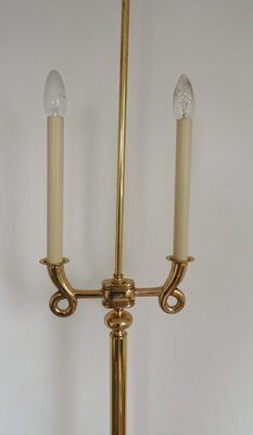 Gilded Brass Floor Lamp In The Style Of Gio Ponto, 1970s photo furniture