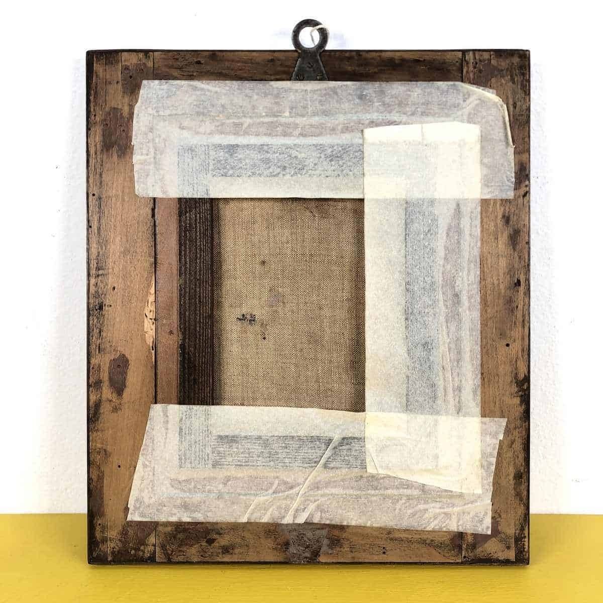 Early 1900s Wooden Frame Veneered In Walnut photo 123.0