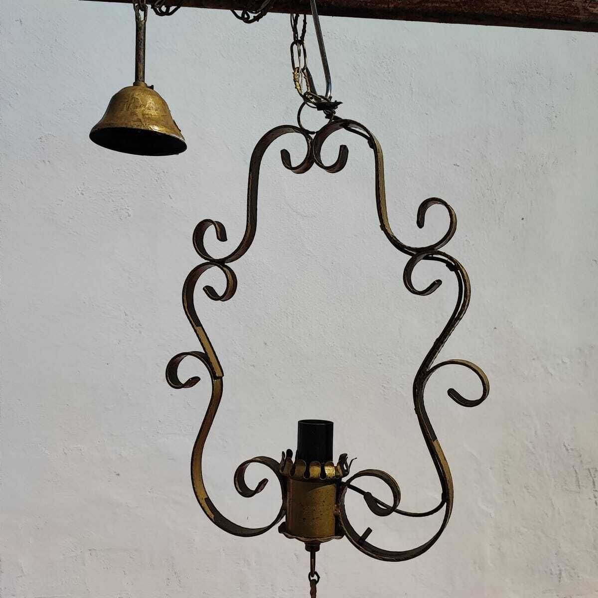Elegant Vintage Iron Chandelier photo furniture
